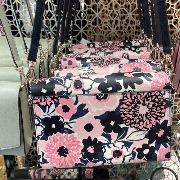 Kate Spade carson convertible crossbody PINK MULTI - Picture 7 of 16